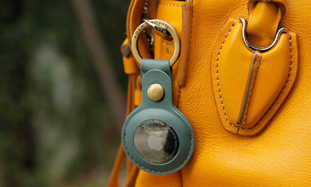 AirTag Leather Keychain