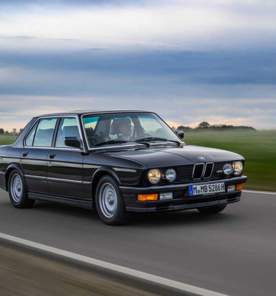 The E28 BMW M5 on the road