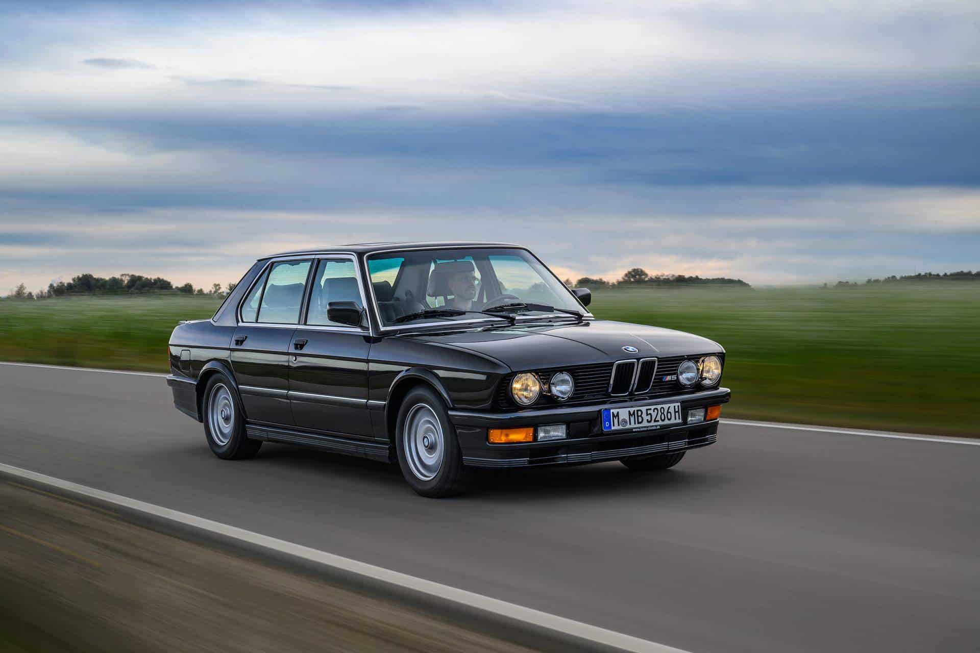 The E28 BMW M5 on the road