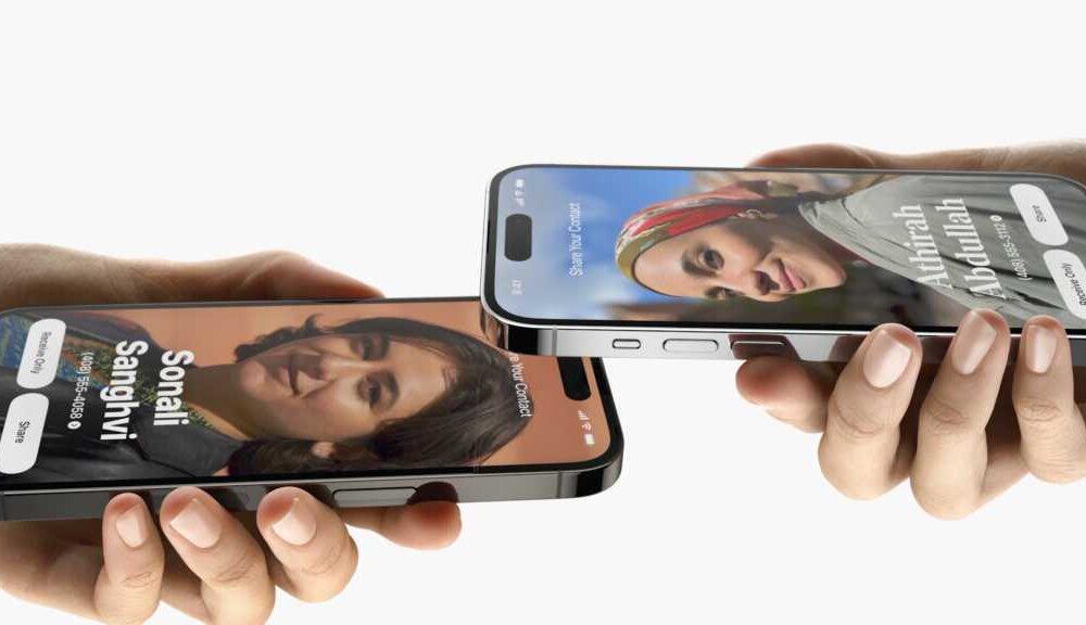 iOS 17 AirDrop NameDrop