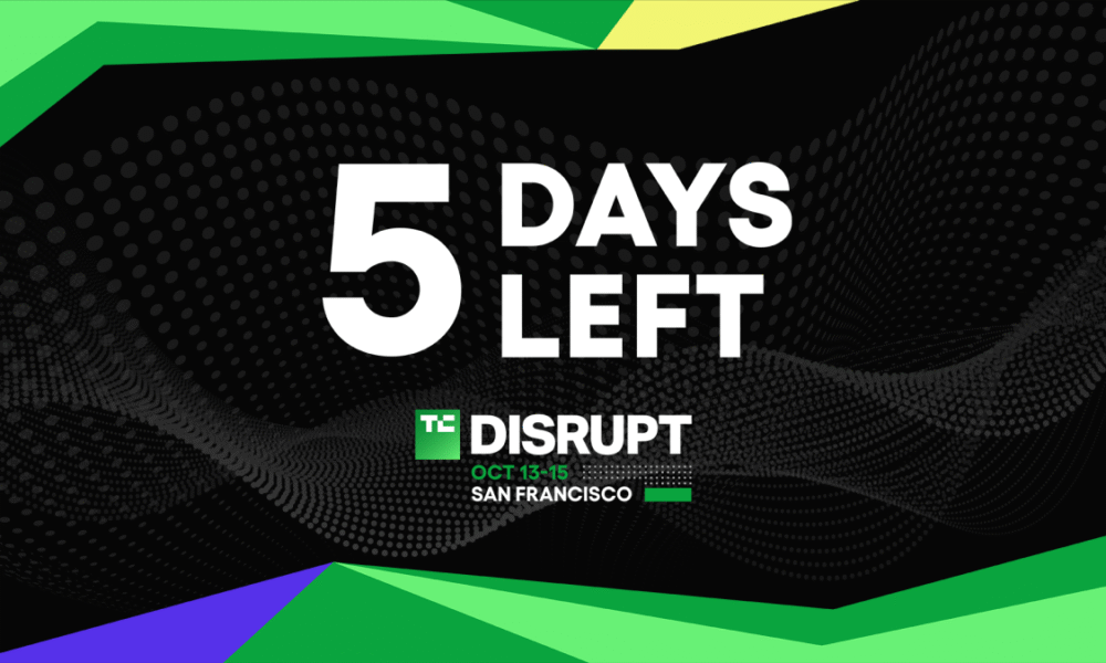 TechCrunch Disrupt 2026 5 days left