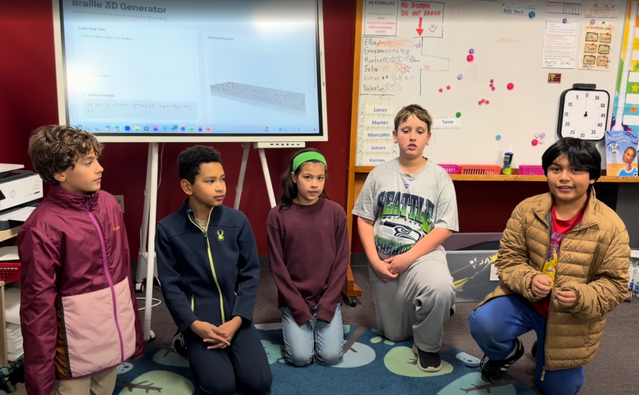 These fifth graders vibe coded a real-world Braille tool — and wowed their Microsoft teacher – GeekWire