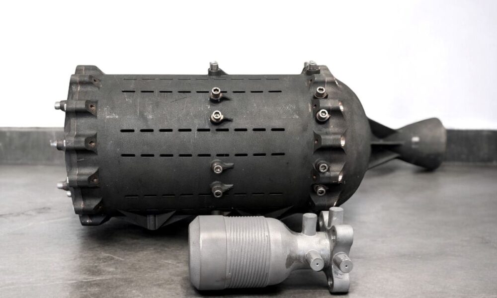 Prototypes of Portal Space Systems' Hex thruster.