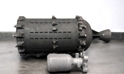 Prototypes of Portal Space Systems' Hex thruster.