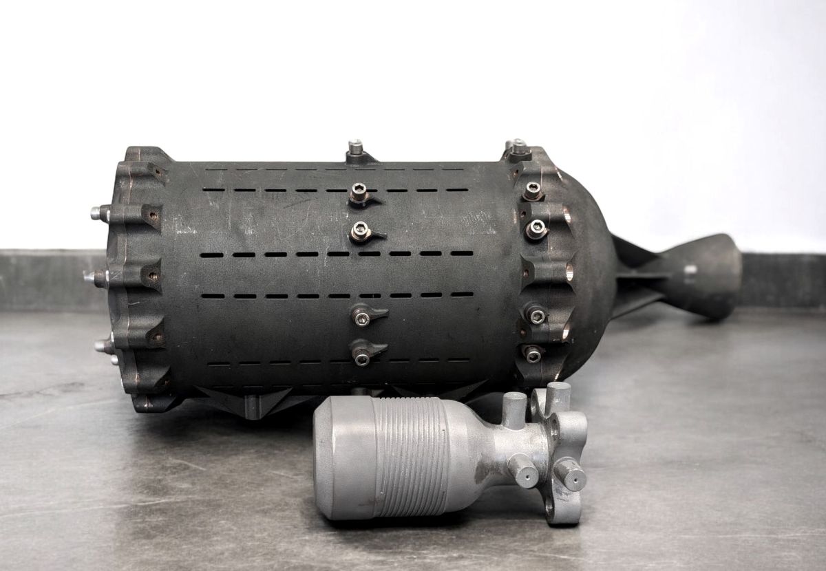 Prototypes of Portal Space Systems' Hex thruster.