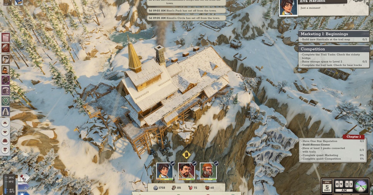 How many pampered hikers can you freeze in alpine tycoon game Above the Snow?