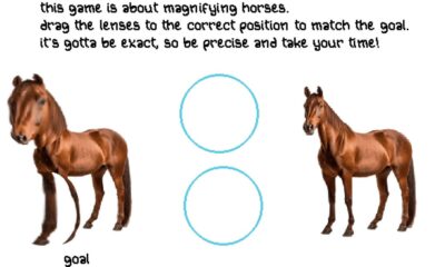Comedy games are alive and well in Horse Magnifier, a game where you do just that