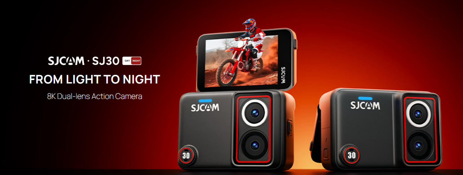 SJCAM launches SJ30 8K dual-lens action camera with day-to-night recording