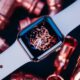 Apple Watch with Flame Wallpaper