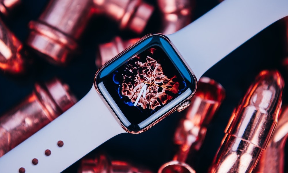 Apple Watch with Flame Wallpaper