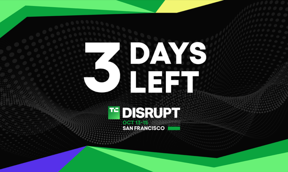 TechCrunch Disrupt 2026 3 days left