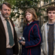 Ludwig season 2 - John ‘Ludwig’ Taylor (David Mitchell), Lucy (Anna Maxwell Martin) and Henry Betts-Taylor (Dylan Hughes)