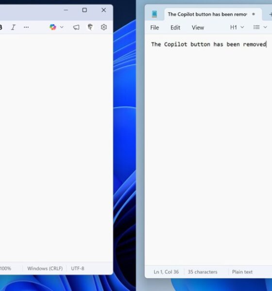 Microsoft starts removing Copilot buttons from Windows 11 apps