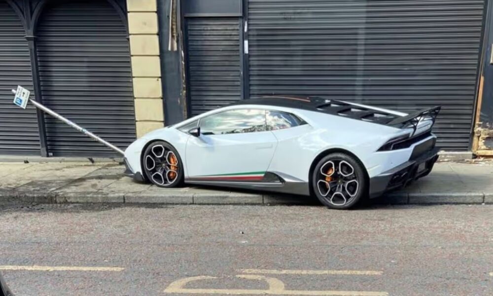 Lamborghini Huracan crash leaves pedestrian hospitalised in the UK