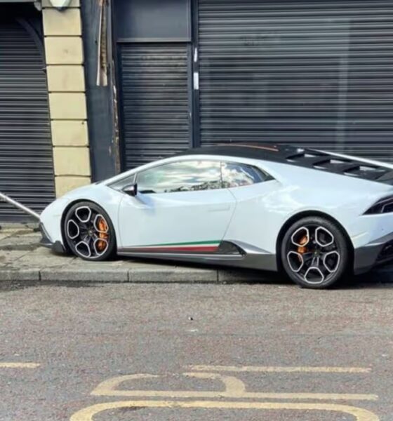Lamborghini Huracan crash leaves pedestrian hospitalised in the UK