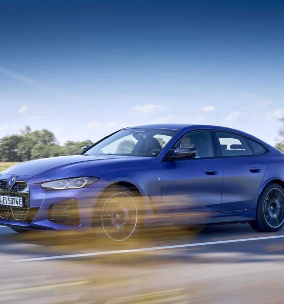 Driving the BMW i4 M50 on the road