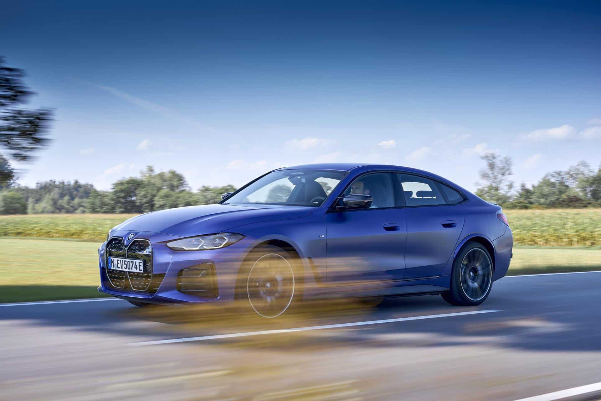 Driving the BMW i4 M50 on the road