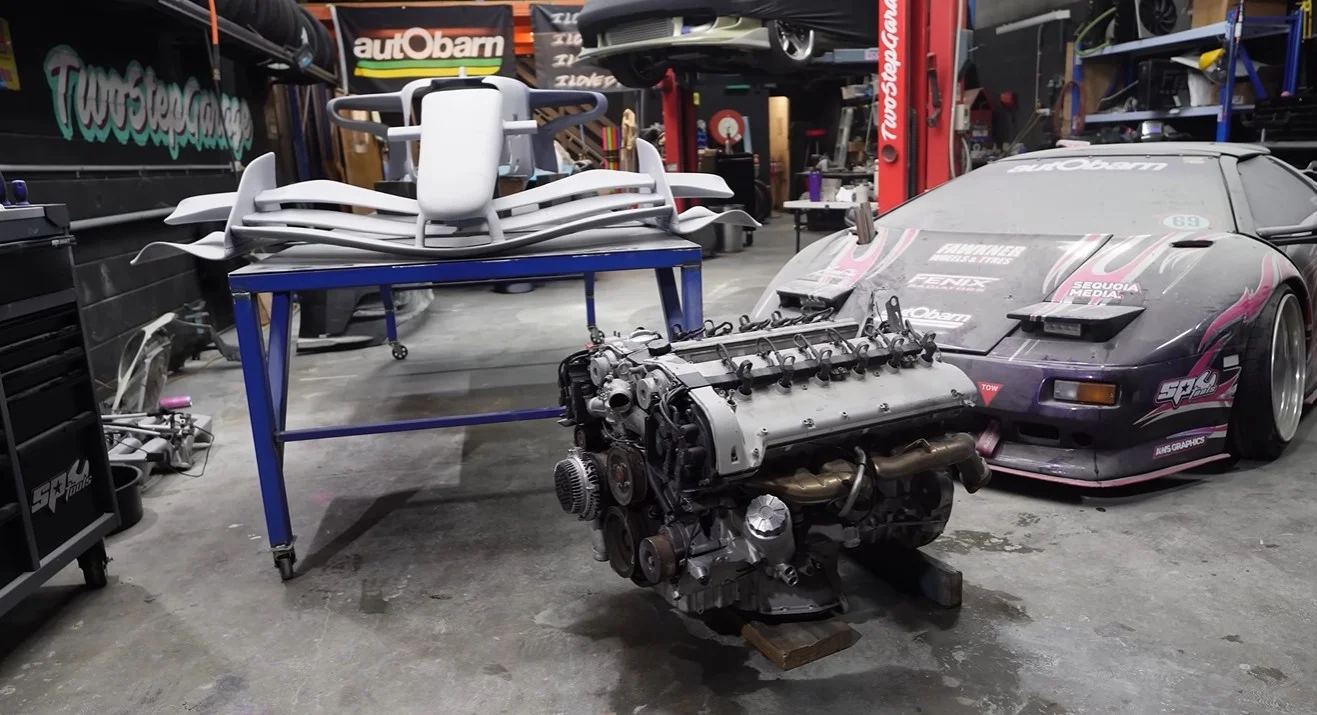 Someone's trying to fit a V12 Mercedes M120 engine into a 3D-printed F1 car!
