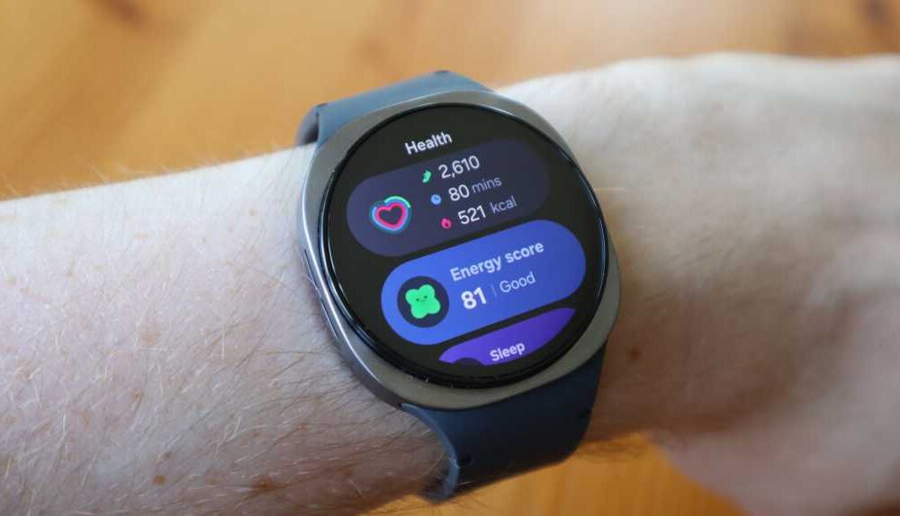 The health dashboard on the Samsung Galaxy Watch 8
