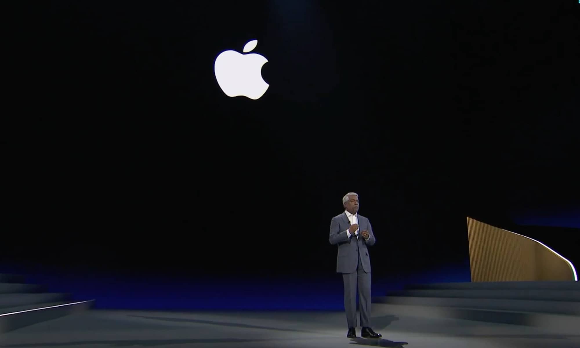 Google Cloud CEO Thomas Kurian announcing Apple partnership at Google Cloud Next '26.