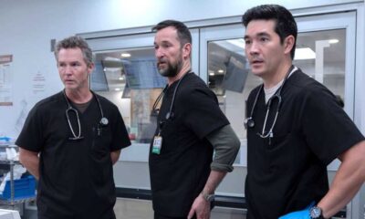 The Pitt season 2 - Shawn Hatosy as Dr. Jack Abbot, Noah Wyle as Dr. Robby, Ken Kirby as Dr. John Shen