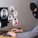 masked hacker scamming friends and family