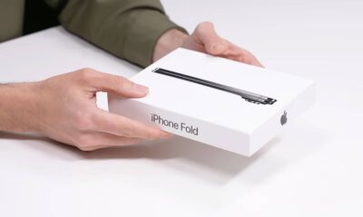 fake iPhone Fold unboxing video April Fools
