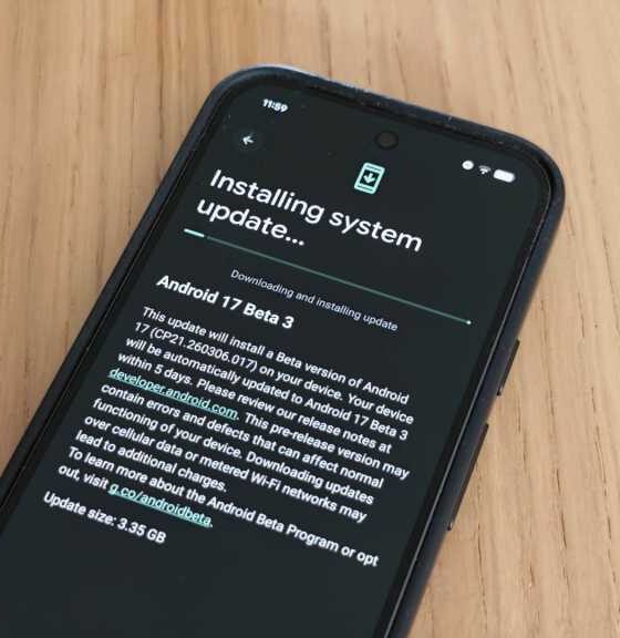 Android 17 Beta 3 installation