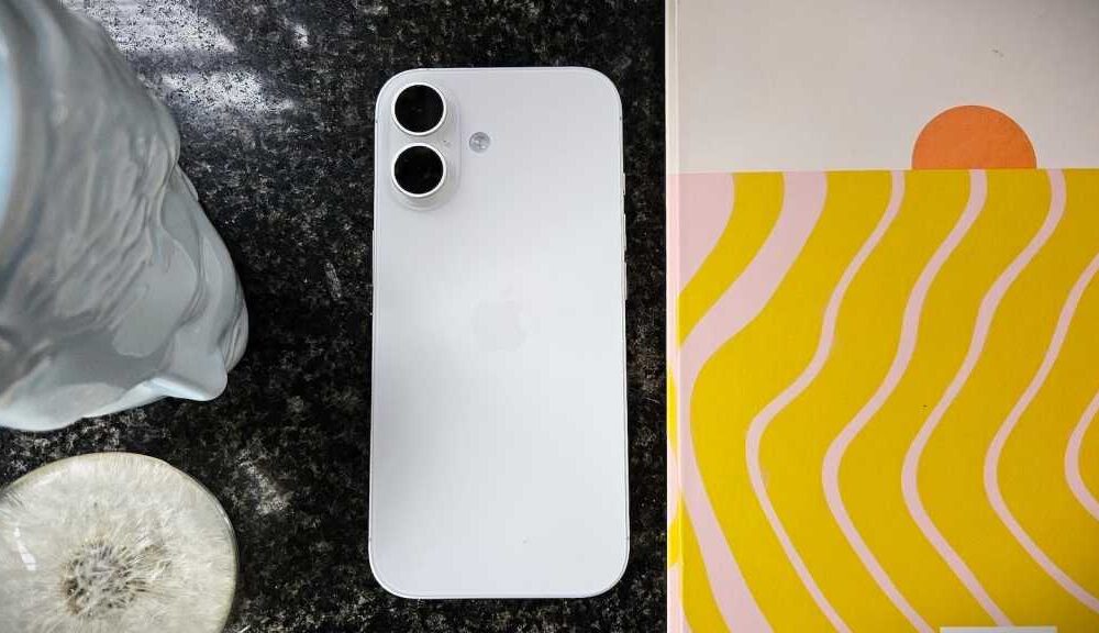 iPhone 17 on desk