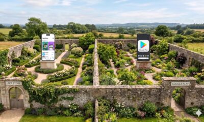 Conceptual image of iPhone and Android in Walled Gardens.