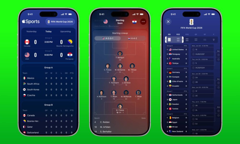 Apple Sports 4.0 2026 World Cup