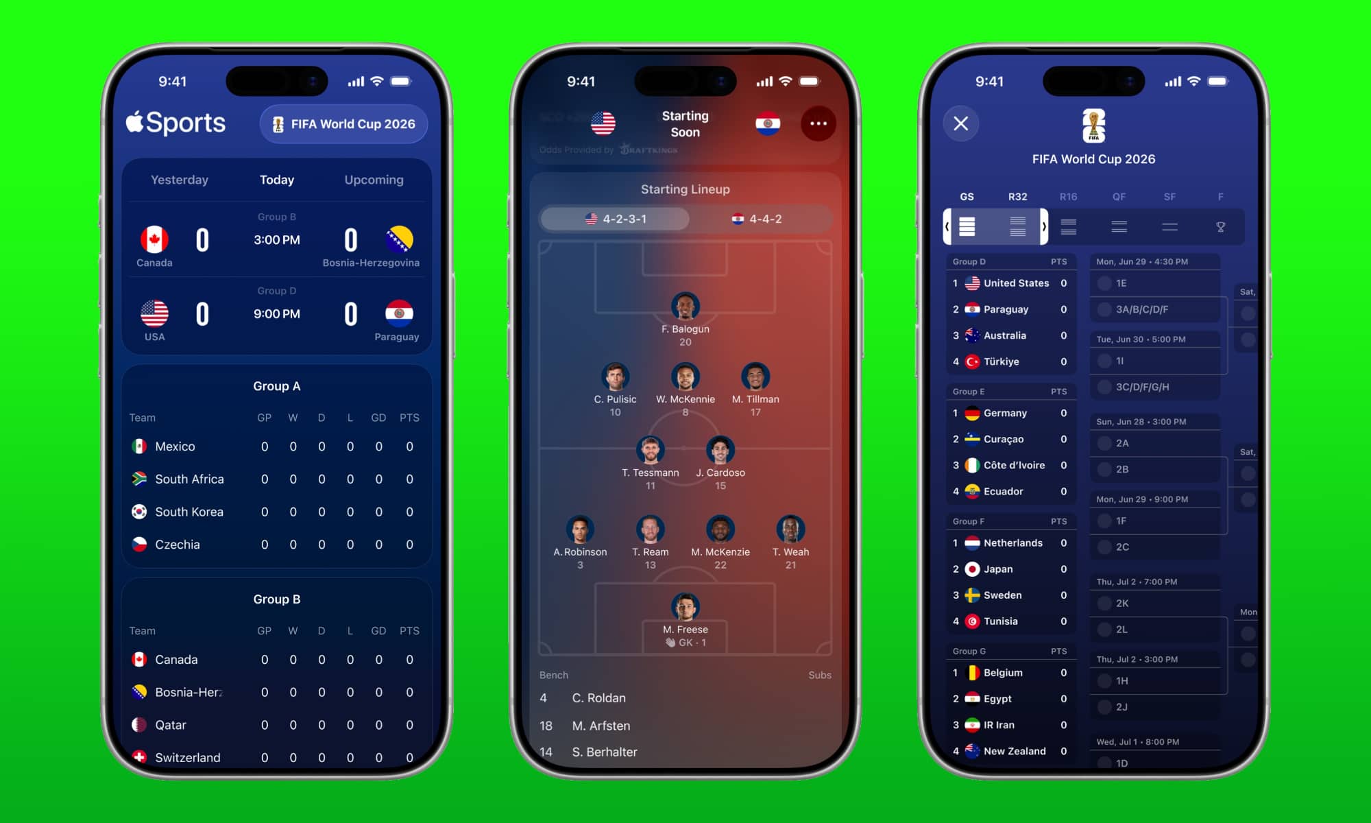 Apple Sports 4.0 2026 World Cup