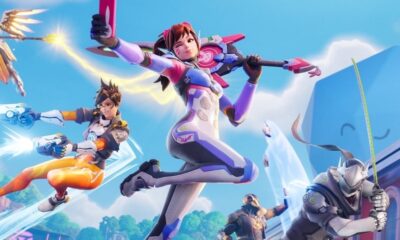 Fortnite x Overwatch header keyart