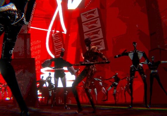 "God is dead, and Heaven has gone corporate" in Grindset T.V., an overstimulating speedrunning game by way of Cruelty Squad
