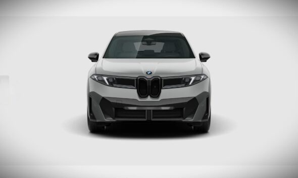 iX3 in Space Silver, front, from configurator