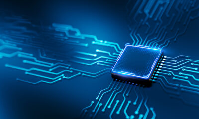 Circuit board, Central Computer Processor CPU concept - 3d rendering