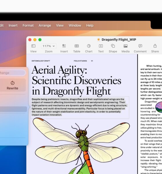 Apple MacBook Air Apple Intelligence Writing Tools 250305
