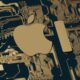 Apple AI logo on dark gold circuitboard