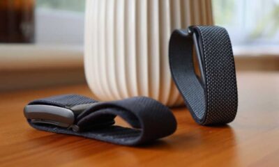 Fitbit Air next to Whoop Strap 4.0
