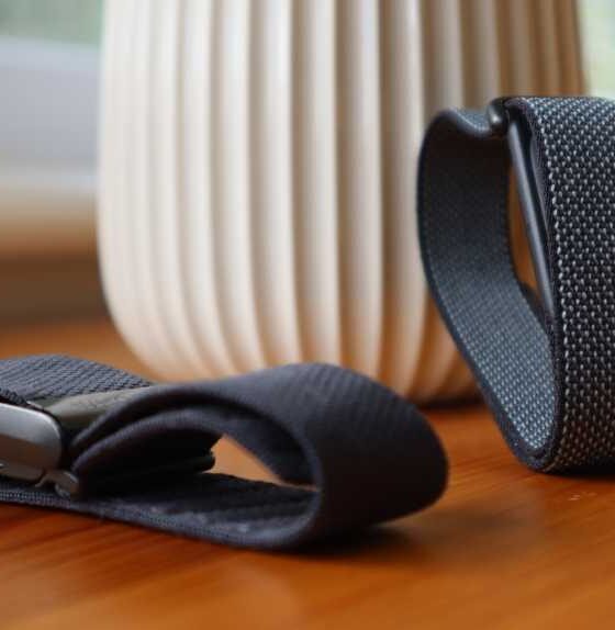 Fitbit Air next to Whoop Strap 4.0