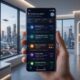 Conceptual OpenAI smartphone interface showing the "Agent Task Stream" UI with AI-managed travel, email, and schedule cards.
