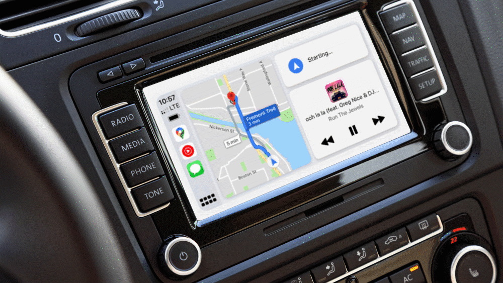 Google Maps CarPlay Dashboard