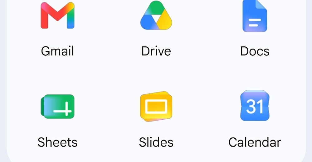 Google is rolling out its redesigned Workspace app icons
