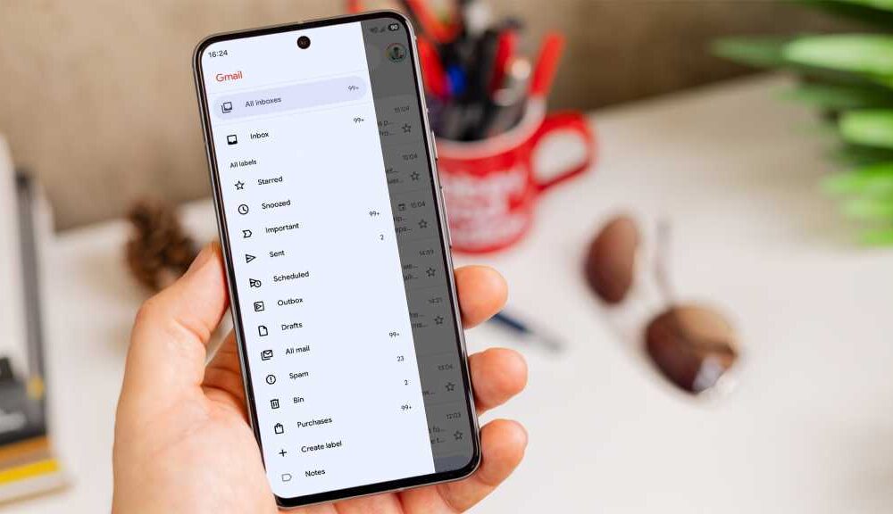 Gmail app on an Android phone