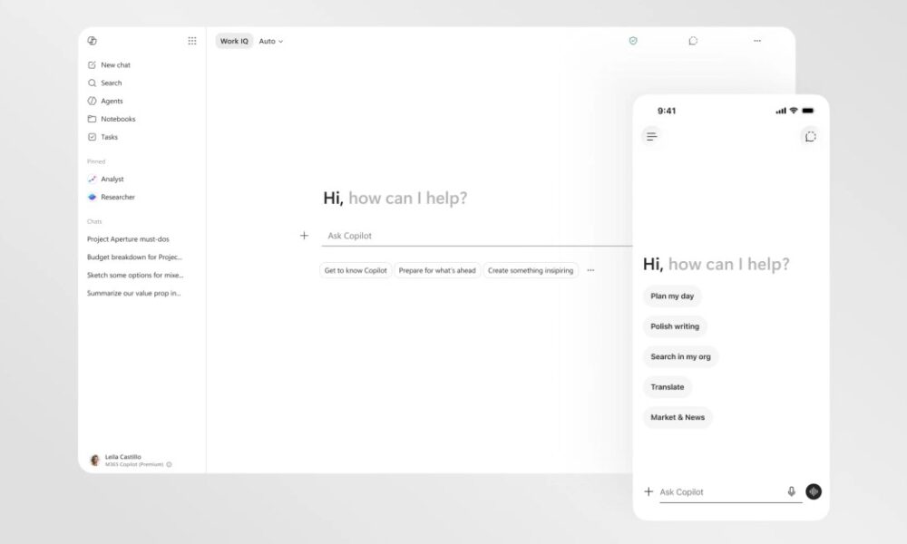 Microsoft 365 Copilot gets a speed boost and cleaner design