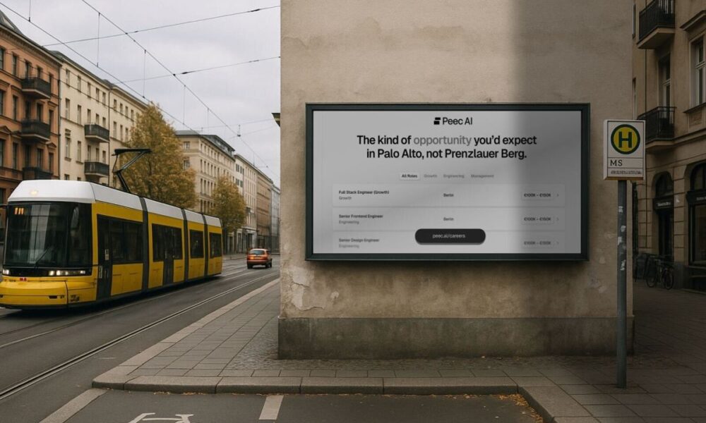 Peec AI billboard