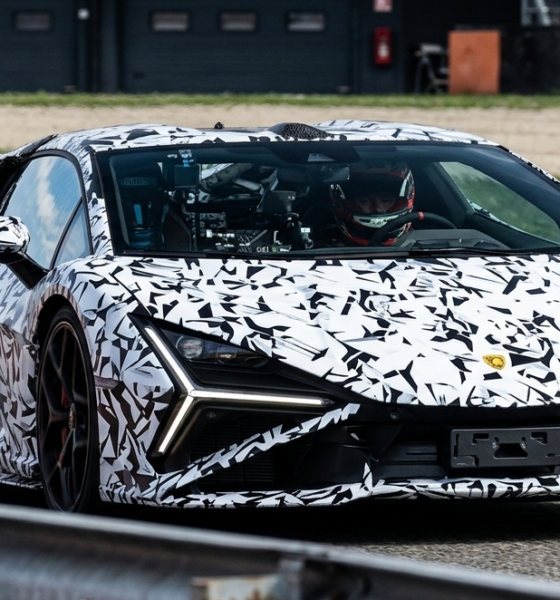 2027 Lamborghini Revuelto SV prototype's high-speed fly-by gives a sound check