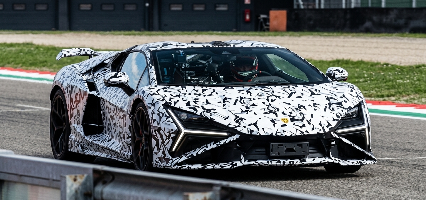 2027 Lamborghini Revuelto SV prototype's high-speed fly-by gives a sound check