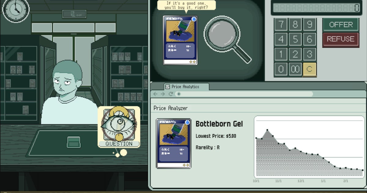 Catch the scalpers who get rich flipping Pokémon TCG cards in this very vindictive shop management game
