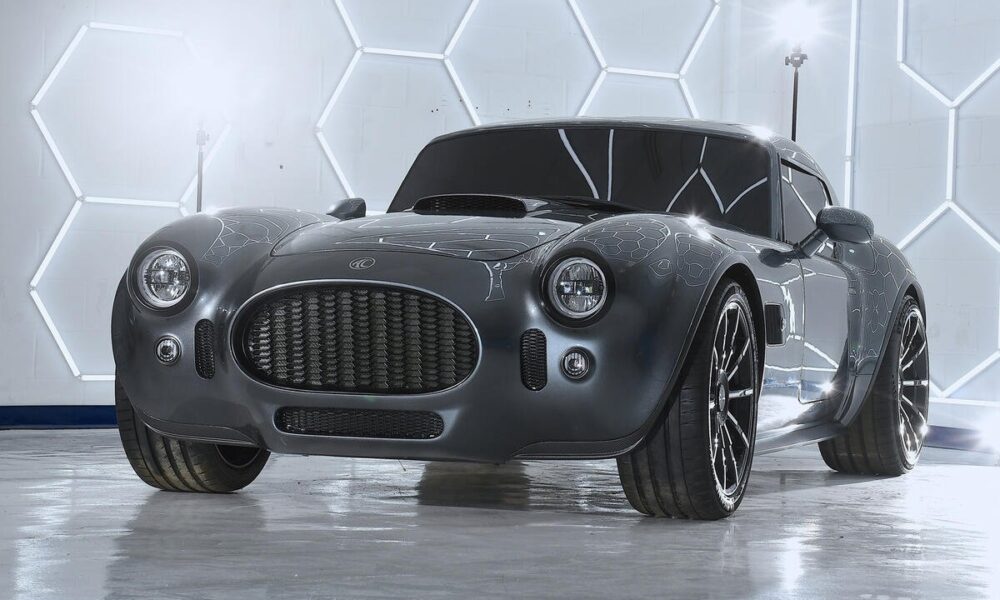 $500,000 AC Cobra Coupe is a 2-seater sports car with a 799 hp V8